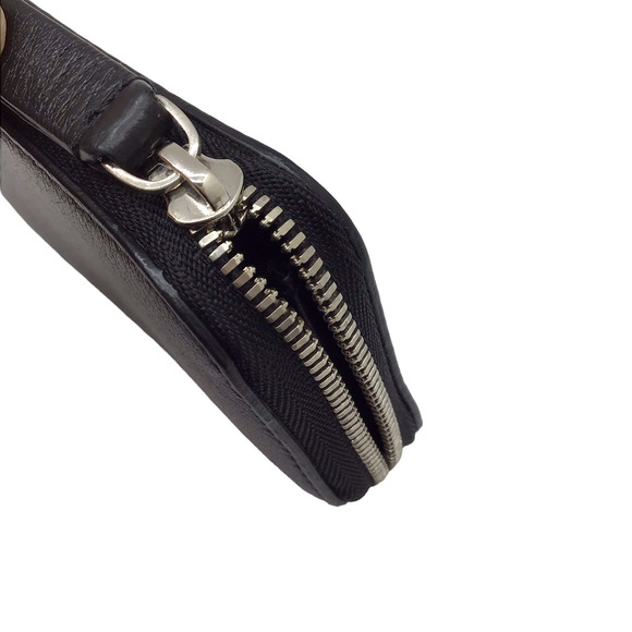 BALENCIAGA Coin Wallet Case Black Leather Zippy - Picture 5 of 8